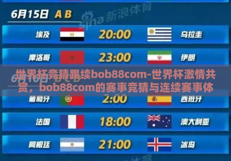 世界杯竞猜踢续bob88com-世界杯激情共赏,bob88com的赛事竞猜与连续赛事体验 世界杯竞猜踢续bob88com-世界杯激情共赏,bob88com的赛事竞猜与连续赛事体验