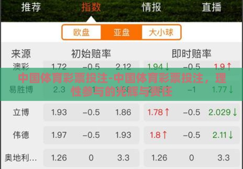 中国体育彩票投注-中国体育彩票投注,理性参与的光辉与责任 中国体育彩票投注-中国体育彩票投注,理性参与的光辉与责任