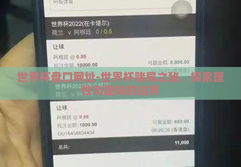 世界杯盘口网址-世界杯赌局之秘,探索理性与趣味的边界 世界杯盘口网址-世界杯赌局之秘,探索理性与趣味的边界