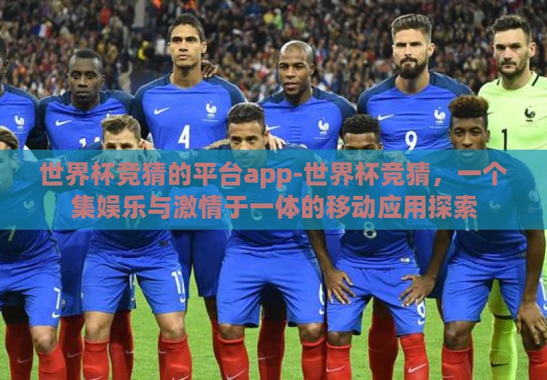 世界杯竞猜的平台app-世界杯竞猜，一个集娱乐与激情于一体的移动应用探索