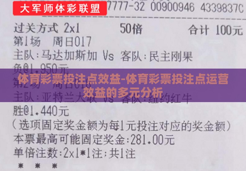 体育彩票投注点效益-体育彩票投注点运营效益的多元分析