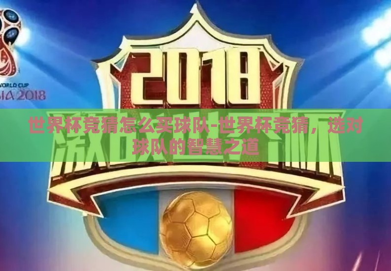 世界杯竞猜怎么买球队-世界杯竞猜，选对球队的智慧之道